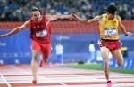 天公作美，雨過天晴，大運會田徑第二日，陳冠鋒男子百米摘銅